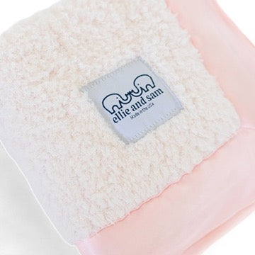 Classic Satin Border Lovey - Pink